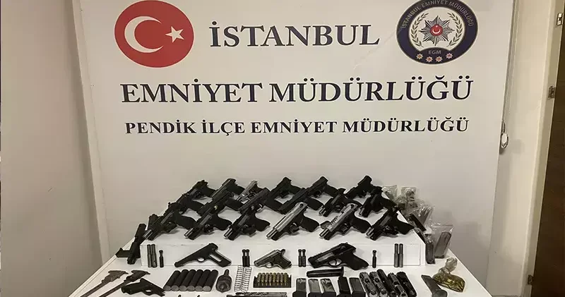 Pendik te silah imalatı ve ticareti yapanlara operasyon: 2 gözaltı