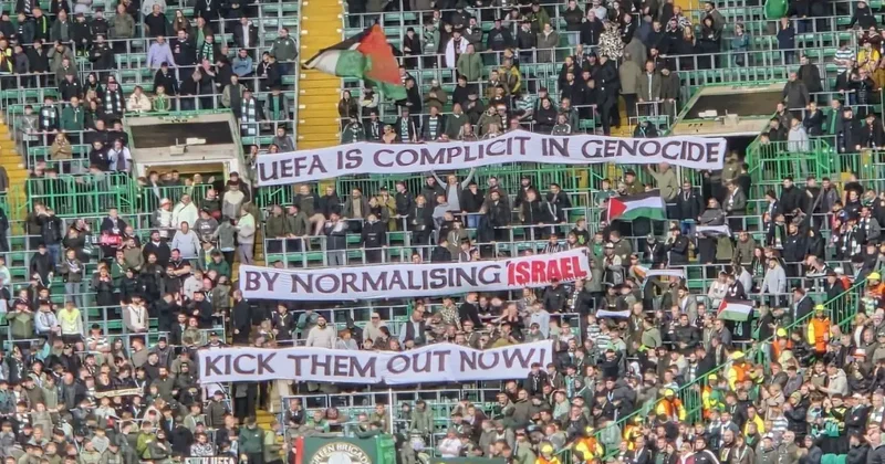 İskoçlar, Avrupa maçında UEFA ya tepki gösterdi! İsrail i hemen atın