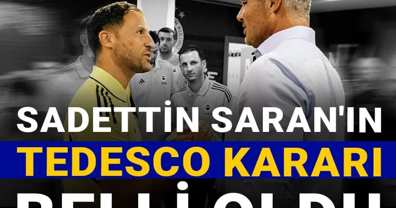 Tedesco hakkında karar çıktı Fenerbahçe haberleri