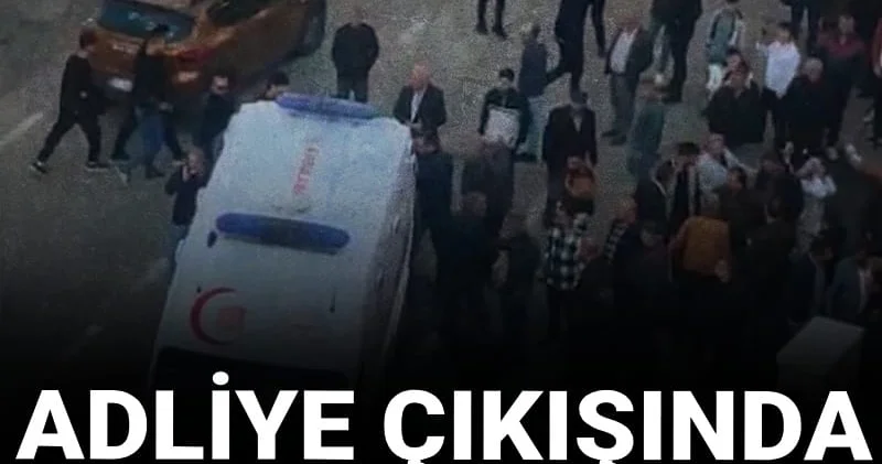 Adliye çıkışında kurşunlar havada uçuştu: Husumetli ailelerin kavgasında 4 yaralı
