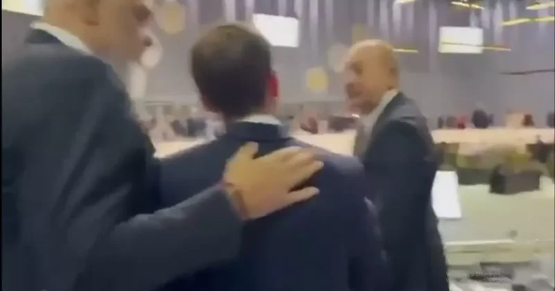Zirveye damga vuran olay! Macron, Arnavutluk Başbakanı na tokat attı
