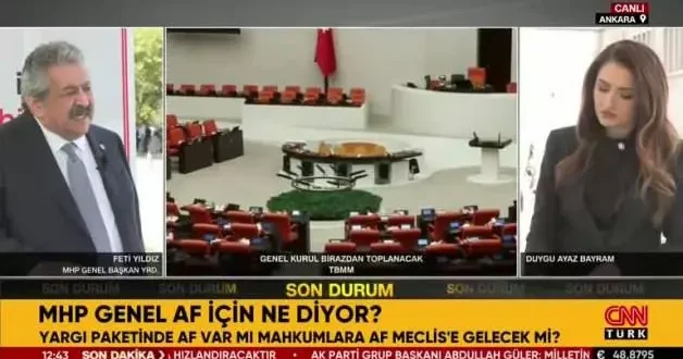 Türkiye de genel af olmaz ancak...MHP li isimden dikkat çeken çıkış