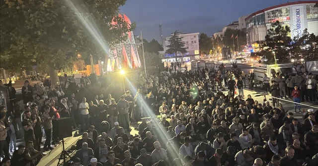 Niğde de İsrail in Küresel Sumud Filosu na saldırılarına tepki gösterildi Niğde Haberleri