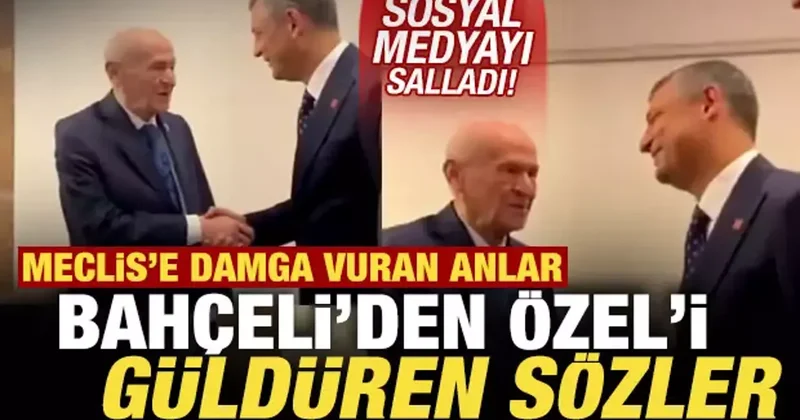 Meclis e damga vuran anlar! Bahçeli ve Özel den gündem olan diyalog: Maşallah...