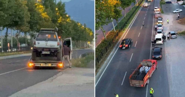 Trafikte dronla denetim Gündem Haberleri
