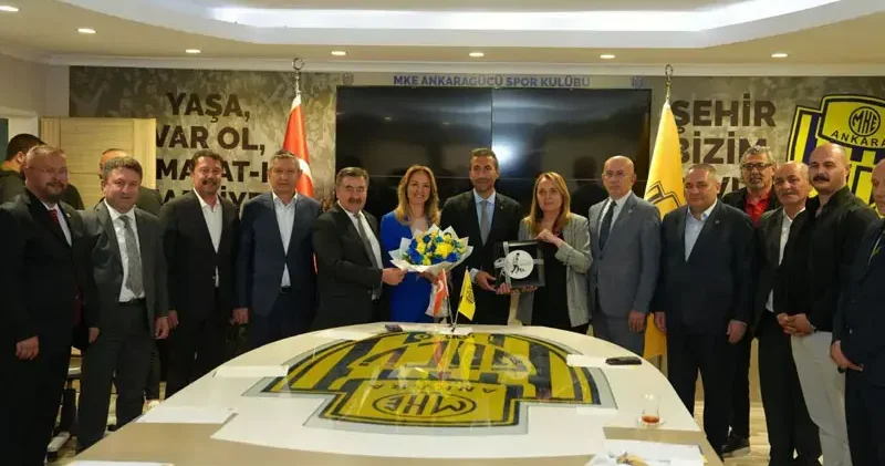 CHP heyetinden, MKE Ankaragücü ne ziyaret