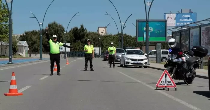 Ordu’da bir haftada yaklaşık binlerce araba ve sürücü denetlendi