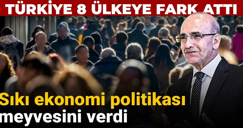 Türkiye 8 ülkeye fark attı: Sıkı ekonomi politikası meyvesini verdi