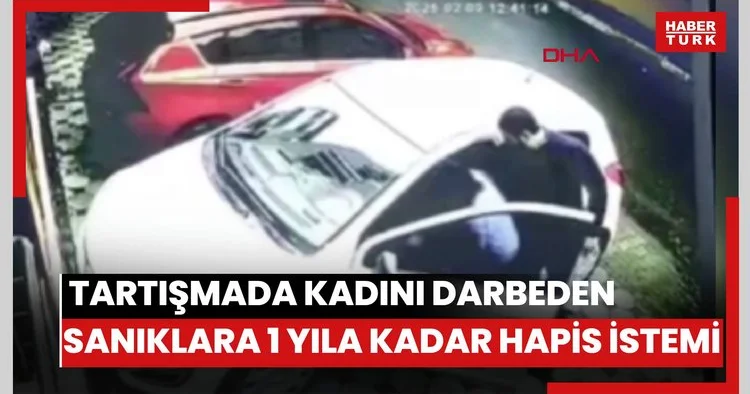 Kartal da park yeri tartışmasında astım hastası kadını darbeden sanıklara 1 yıla kadar hapis istemi