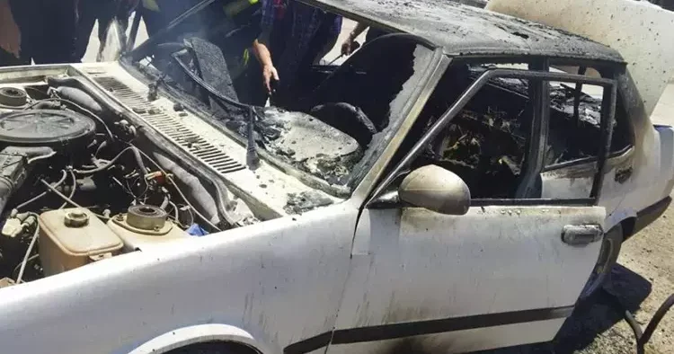Piknik için bulduğu akılalmaz yöntem aracını küle çevirdi