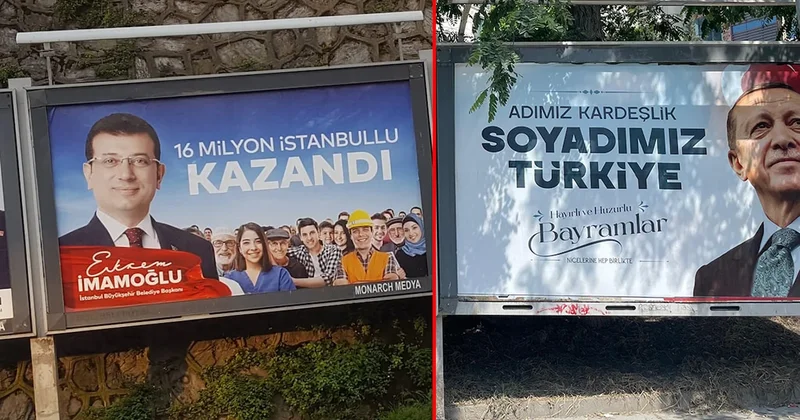 Erdoğan 6 yıl sonra E 5’teki reklam panolarına geri döndü Sözcü Gazetesi