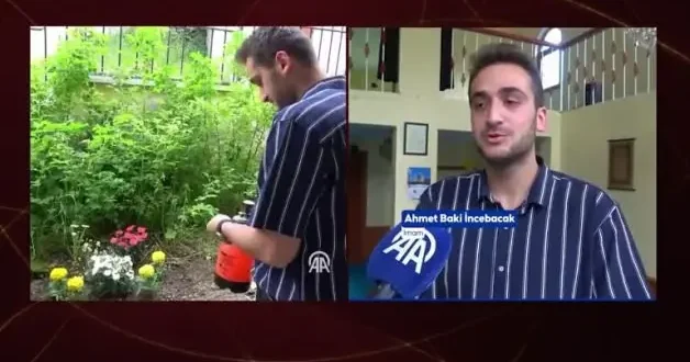 Genç İmam köy camisinin çehresini değiştirdi...