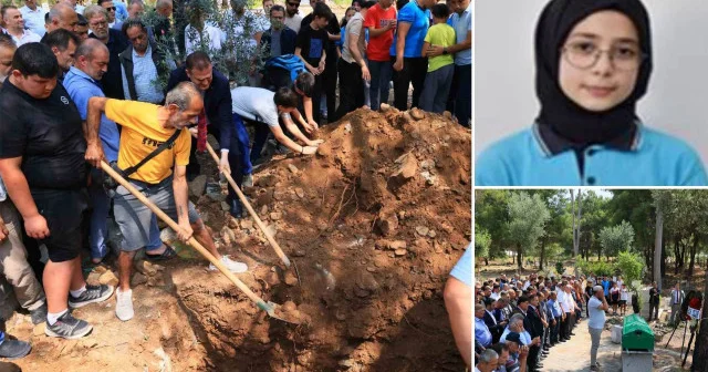 Depremde hayatını kaybeden 14 yaşındaki Afranur gözyaşlarıyla toprağa verildi Muğla Haberleri