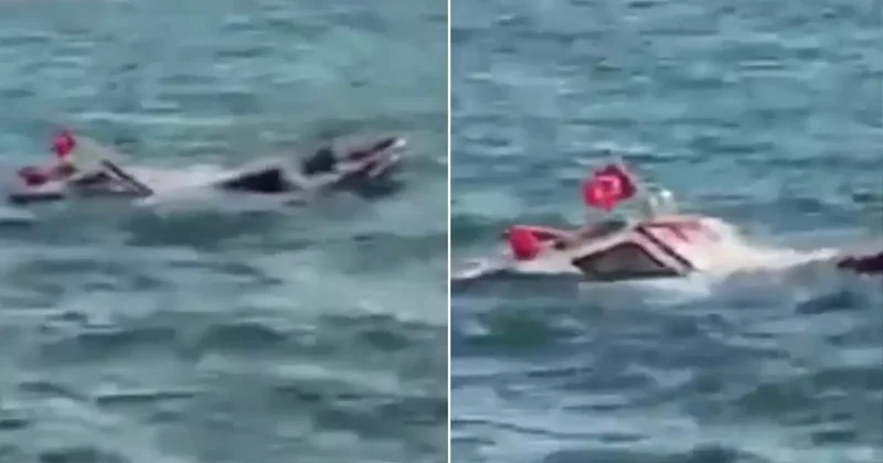 Ayvalık ta Balıkçı Teknesi Battı