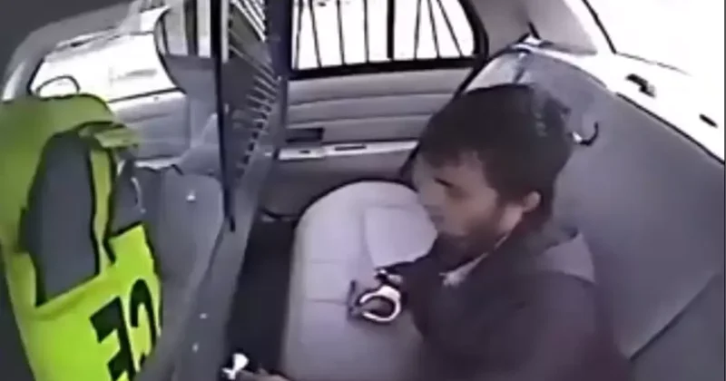 Polis aracından kaçmak istedi, sonu korkunç bitti