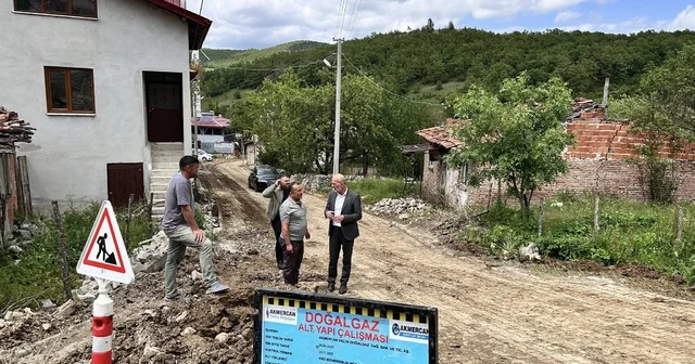 Ladik te merkeze uzak mahalleler doğalgaza kavuşuyor Samsun Haberleri