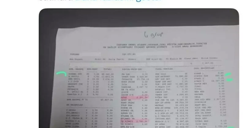 Cemil Tugay dan Bordro Açıklaması