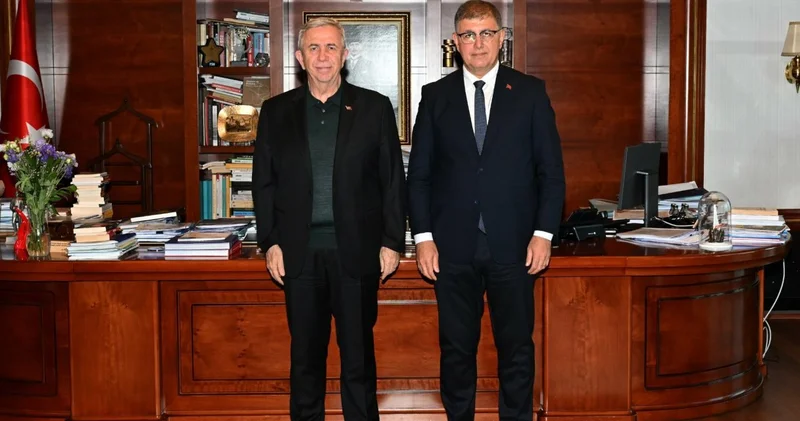 Cemil Tugay dan Mansur Yavaş a ziyaret