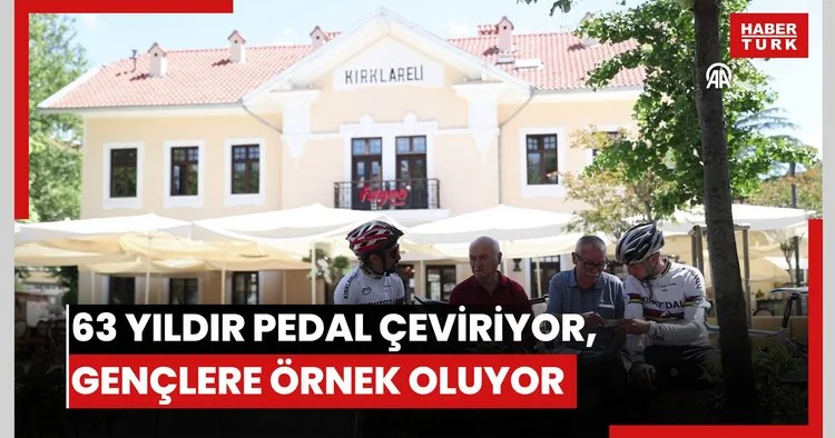 63 yıldır pedal çeviriyor, gençlere örnek oluyor