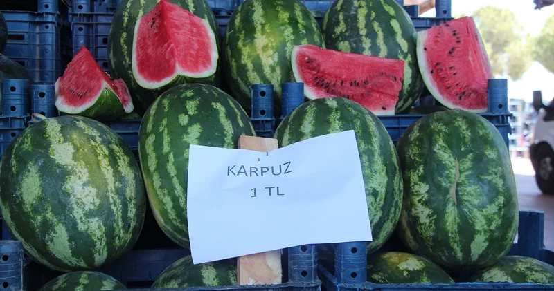 Herkes tepkili: Halde kilosu 1 liraya kadar düşen karpuz, markette 14 TL