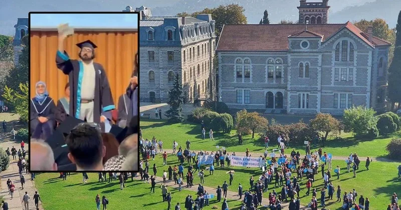 Mezuniyet töreninde İmamoğlu nu hatırlatıp diplomasını yırttı! Sözcü Gazetesi