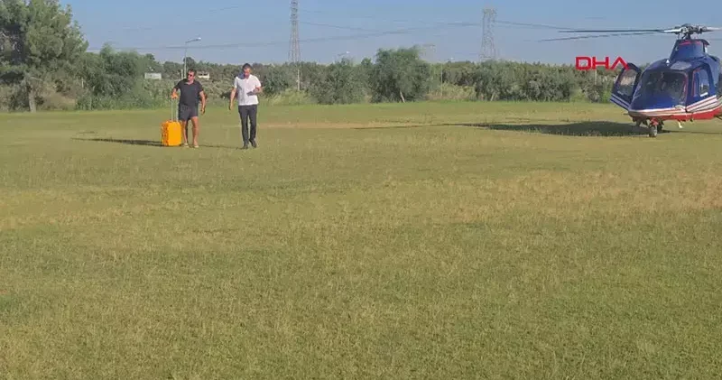 Emre Belözoğlu Antalyaspor tesislerine helikopterle indi
