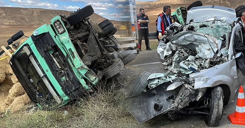 Yozgat ta feci kaza! Kamyonla çarpışan otomobil kağıt gibi ezildi: 3 ölü 2 yaralı Sözcü Gazetesi