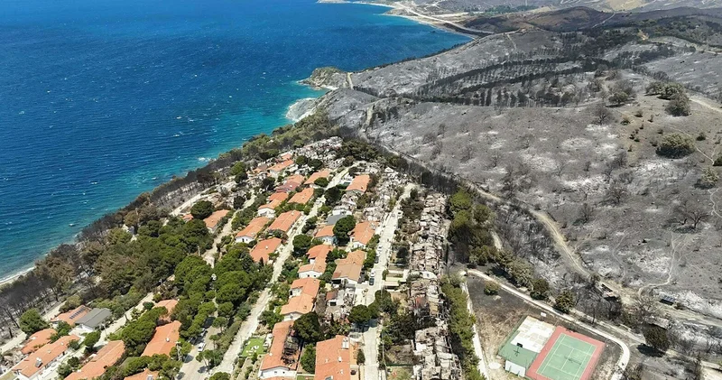 İzmir in cennet köşelerinden Seferihisar küle döndü, geriye bu acı kareler kaldı
