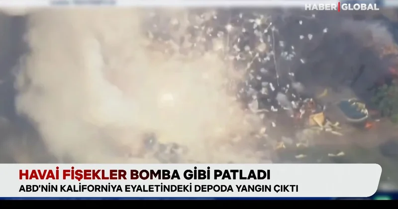 Havai fişekler bomba gibi patladı