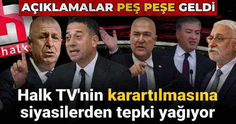 Halk TV nin karartılmasına tepki yağıyor: Açıklamalar peş peşe geldi