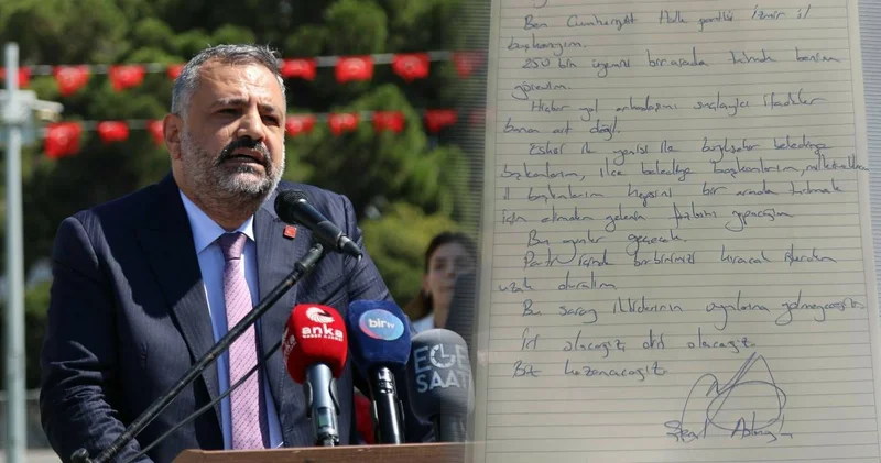 Gözaltındaki CHP İl Başkanı Aslanoğlu’ndan partililere mesaj!