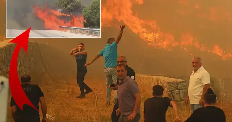 Çeşme ve Ödemiş teki yangınlar büyüdü! Otoyol çevresi alev alev, can kaybı var
