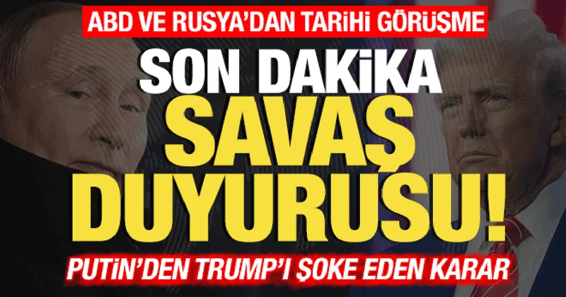 Putin ve Trump tan tarihi görüşme! Son dakika savaş duyurusu! Trump ı şoke eden karar