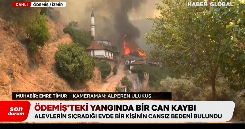 İzmir Ödemiş’teki yangında can kaybı!