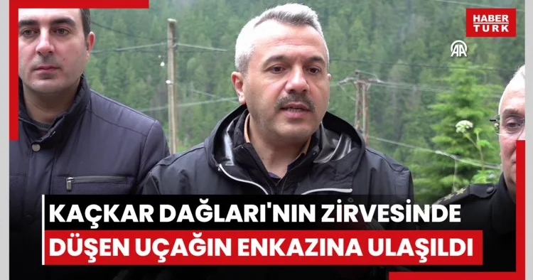 Kaçkar Dağları nın zirvesinde düşen uçağın enkazına ulaşıldı