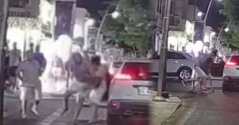 Yol verme kavgasında yumruklar konuştu!