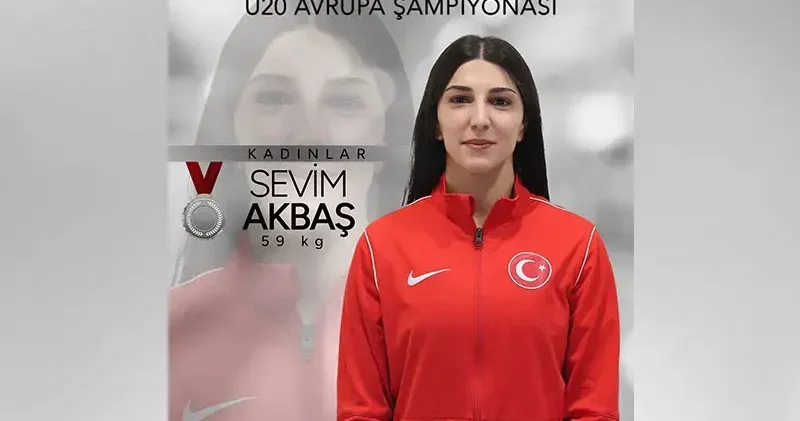U20 Avrupa Güreş Şampiyonası’nda Sevim Akbaş’tan gümüş madalya