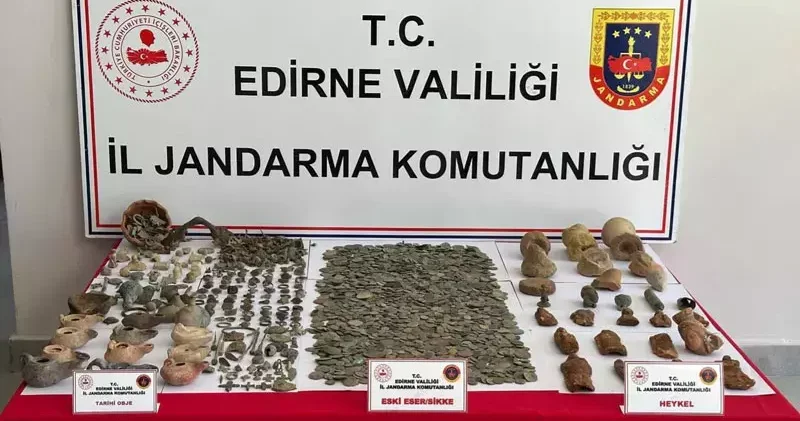 Edirne de 4 bin 564 parça tarihi eser ele geçirildi