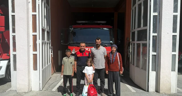 Köyü yanmaktan kurtaran 5 yaşındaki Aslı ödüllendirildi Burdur Haberleri