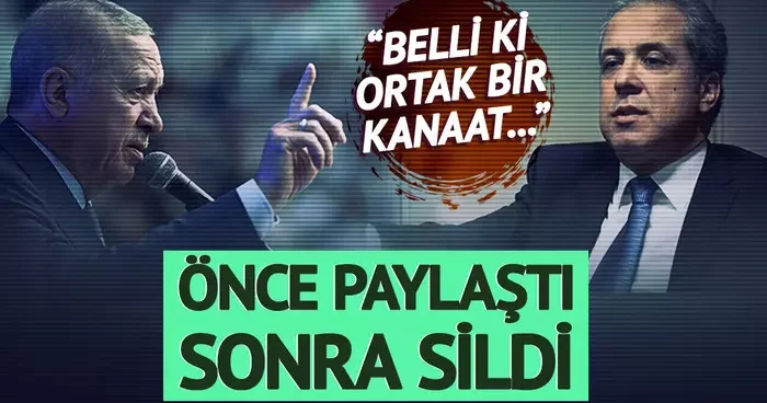 AK Partili Şamil Tayyar önce paylaştı, sonra sildi! Erken seçim sinyalleri peş peşe gelmeye başladı: Belli ki ortak bir kanaat oluşmuş