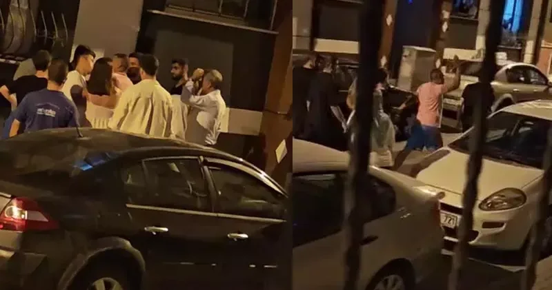 Küçükçekmece de gürültü yapan 2 çocuğa dayak attı tokat yemekten kurtulamadı; o anlar kamerada