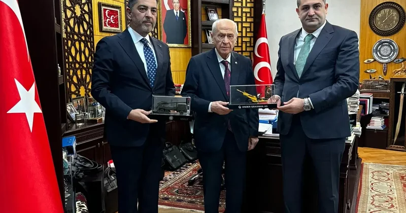 Bahçeli, Gökbörü hava savunma sistemlerinin üreticisi Günay Önder’i kabul etti