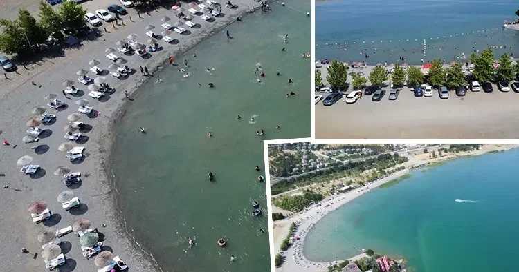 Yurt dışından bile gelenler var! Bu sahil Bodrum da değil Doğu Anadolu daki 8 bin nüfuslu ilçede Tesislerde yer kalmadı