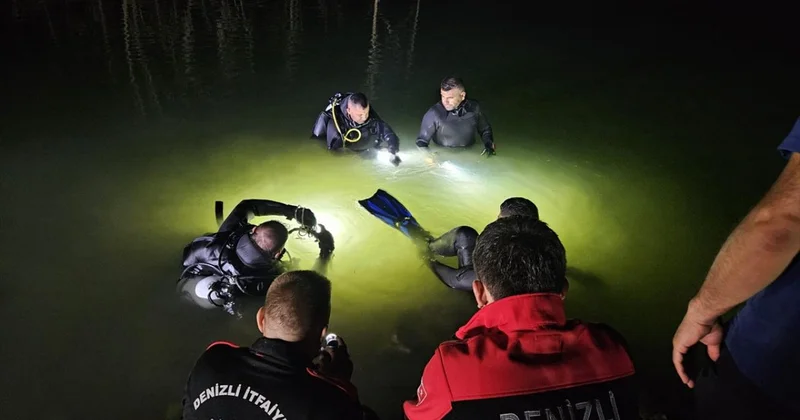 Denizli de gölete düşen kişinin cansız bedenine ulaşıldı