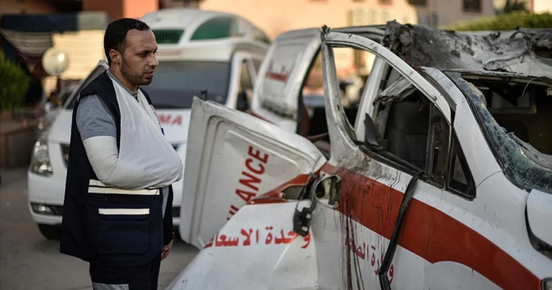 İsrail, Gazze de Filistin Kızılay ı karargahını bombaladı
