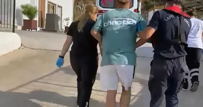 Yatta yaralanan vatandaş Sahil Güvenlik tarafından tahliye edildi