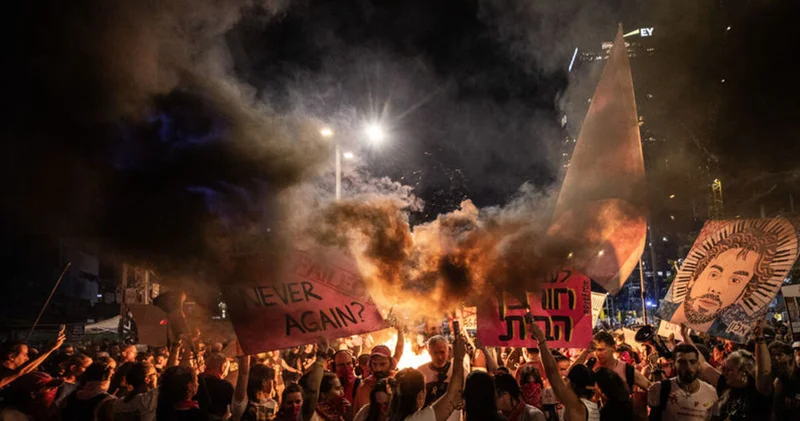 Tel Aviv de esir takası anlaşması talebiyle gösteri düzenlendi Dış Haberler