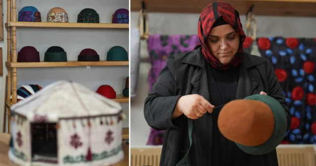Keçeyi sanata dönüştüren usta, ürünlerini 45 ülkeye satıyor Kültür Sanat Haberleri
