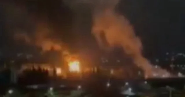 Ukrayna Rusya’da petrol deposunu vurdu VİDEO İZLE