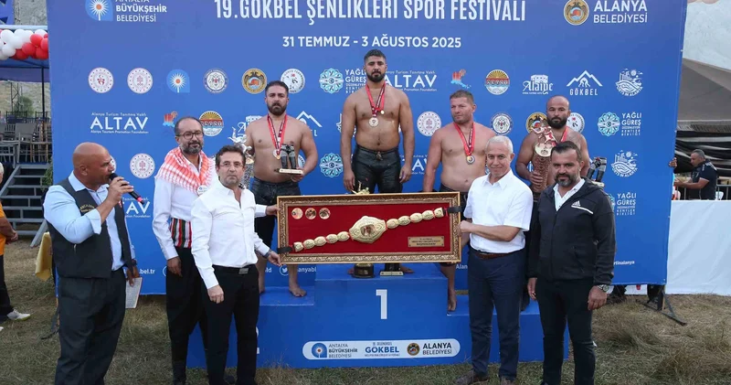 Gökbel Yaylası Yağlı Güreşleri nde başpehlivan Enes Doğan oldu